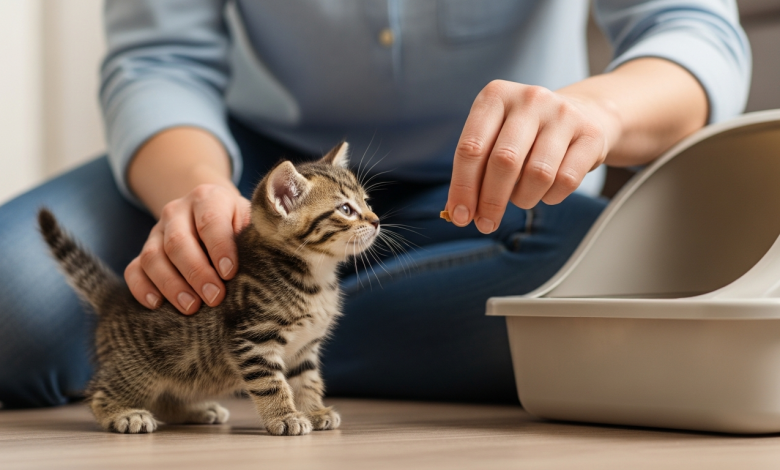 Photo of Как научить котенка лотку?